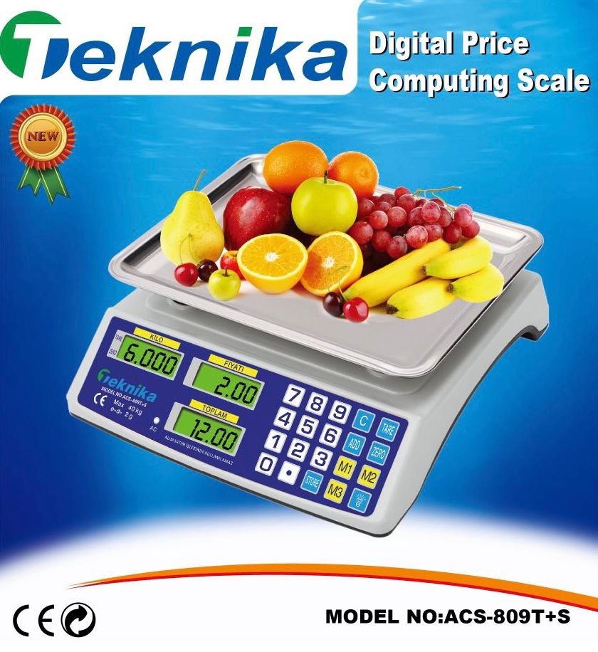 Teknika 40 Kg 2g Plastık Kasa Mini Şarzlı Terazi