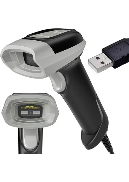 Tiwox VS-331 USB 1d Ccd El Tipi USB Kablolu Barkod Okuyucu